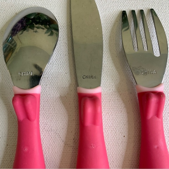 Gerber Lil Trainer 3-Piece Toddler Youth Stainless Flatware Fork Knife Spoon Set - Picture 4 of 9